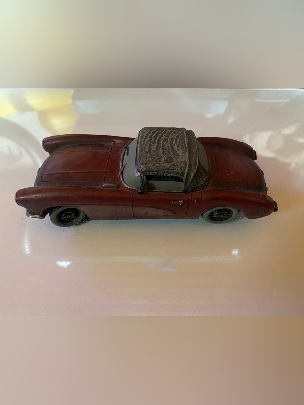Vintage Style Corvette Paperweight - Red